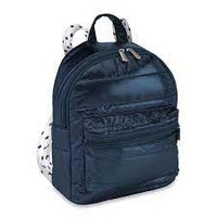 Navy Puffer Mini Backpack Blue Star Straps