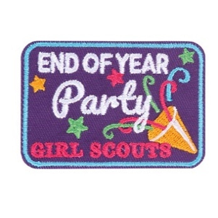Girl Scouts End of Year Party Patch