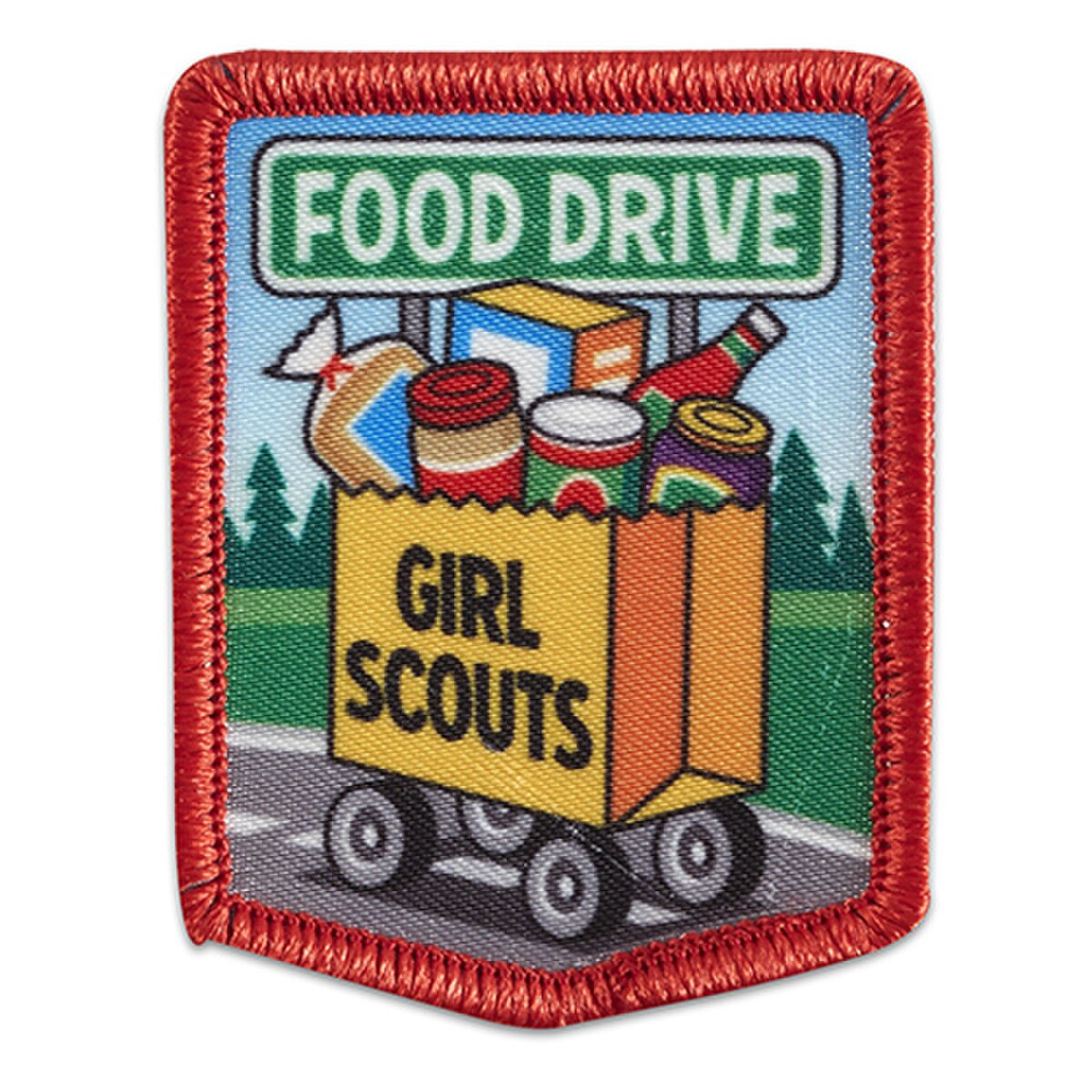 Food Drive Wagon Sew-On Patch