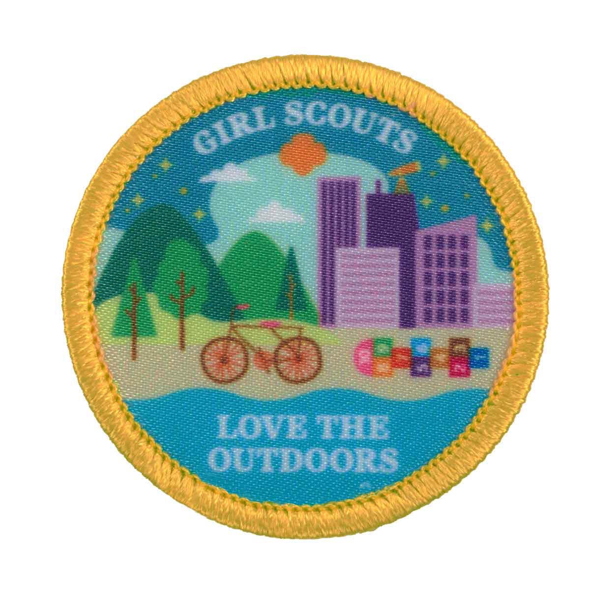 Girl Scouts Love the Outdoors Fun Patch - Yellow
