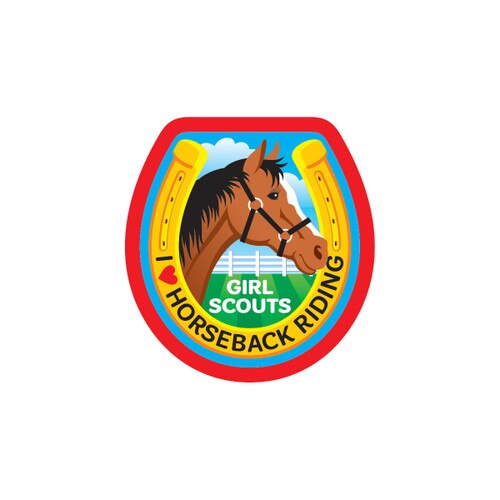I Love Horseback Riding Sew-On Patch
