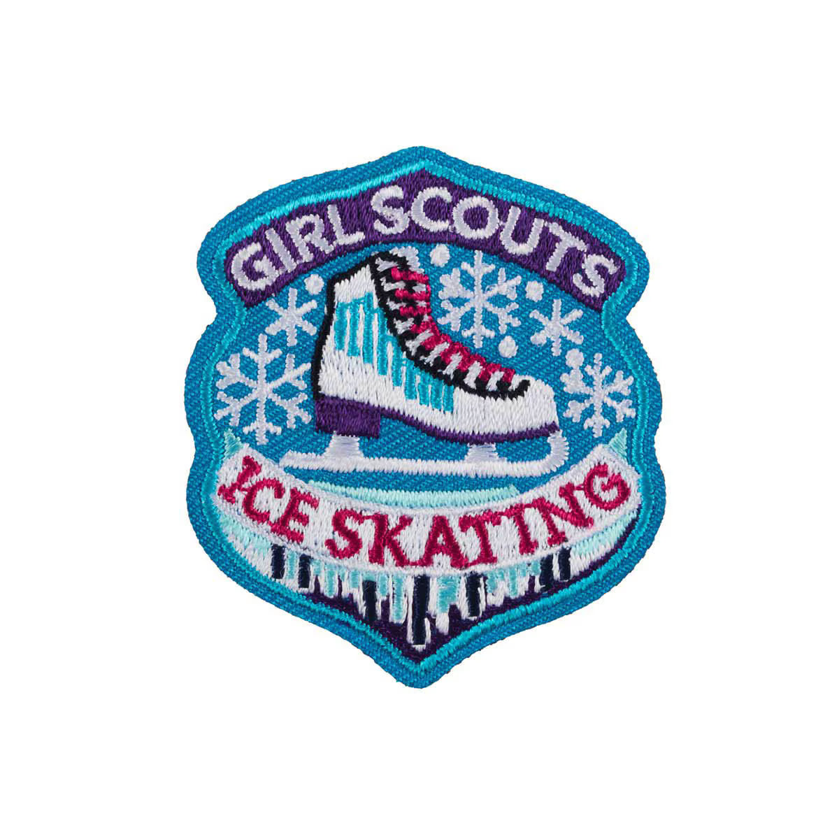 Ice Skating Iron-On Patch