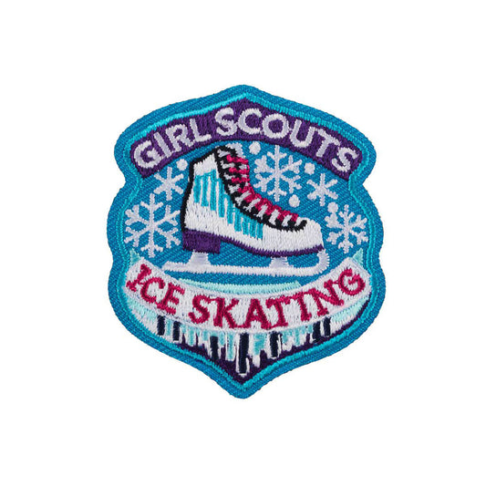 Ice Skating Iron-On Patch
