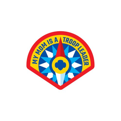 My Mom Is A Troop Leader Compass Sew-On Patch