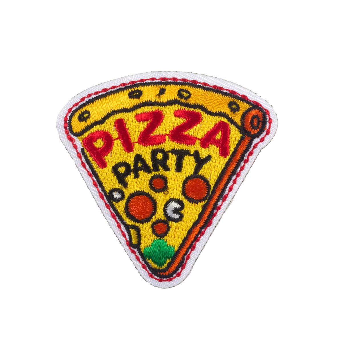 Pizza Party slice Iron-On Patch