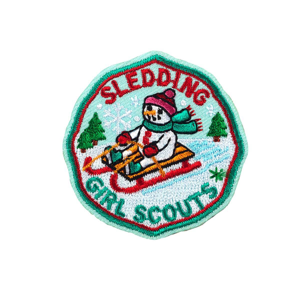 Sledding Iron-On Patch
