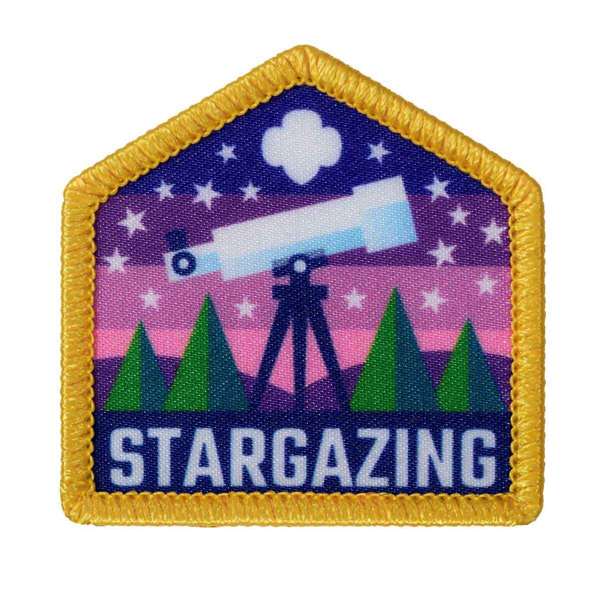 Stargazing Telescope Sew-On Patch