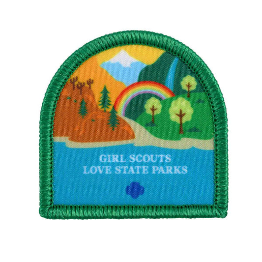 Girl Scouts Love State Parks Fun Patch - Green