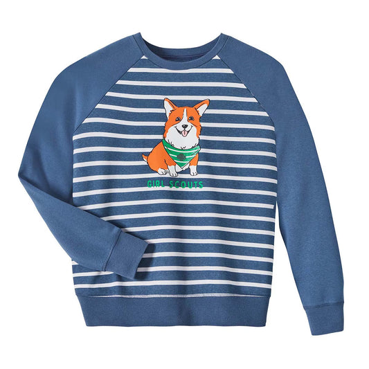 Happy Corgi Sweatshirt - Womens