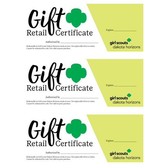 GSDH Retail Gift Certificates