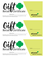 GSDH Retail Gift Certificates