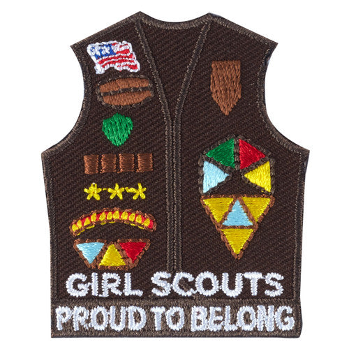 Brownie Vest Iron-On Patch