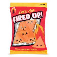 Fired Up Chips Fleece Pillow