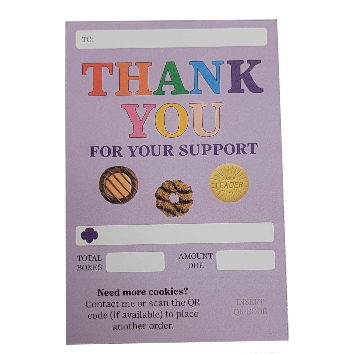 Cookie Thank You Notepad