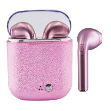 Pink Glitter Earbuds