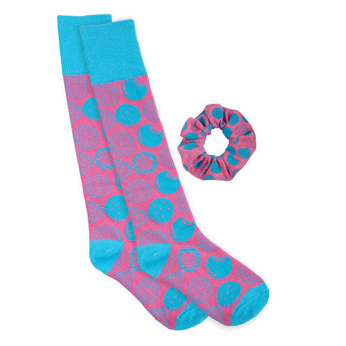 Cookie High Sock & Scrunchie Set